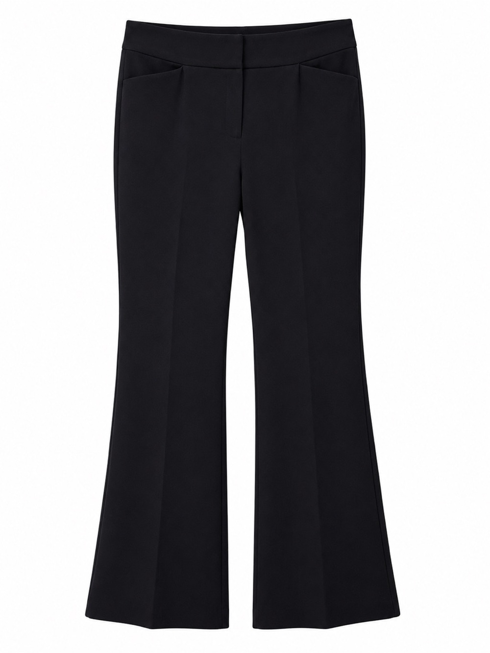 WHBM Black Flare Dress Pants Women’s 2S Bootcut Career Office Trousers Stretch